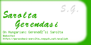 sarolta gerendasi business card